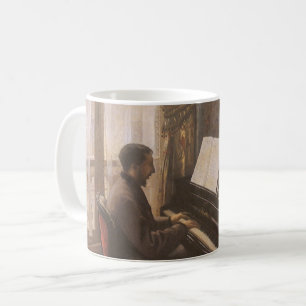 Mug Jeune homme jouant au piano par Gustave Caillebott