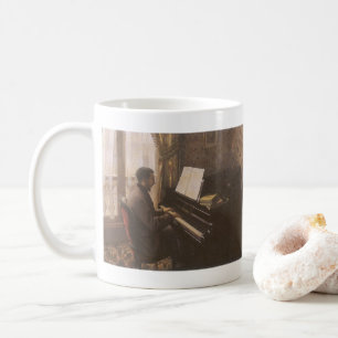 Mug Jeune homme jouant au piano par Gustave Caillebott