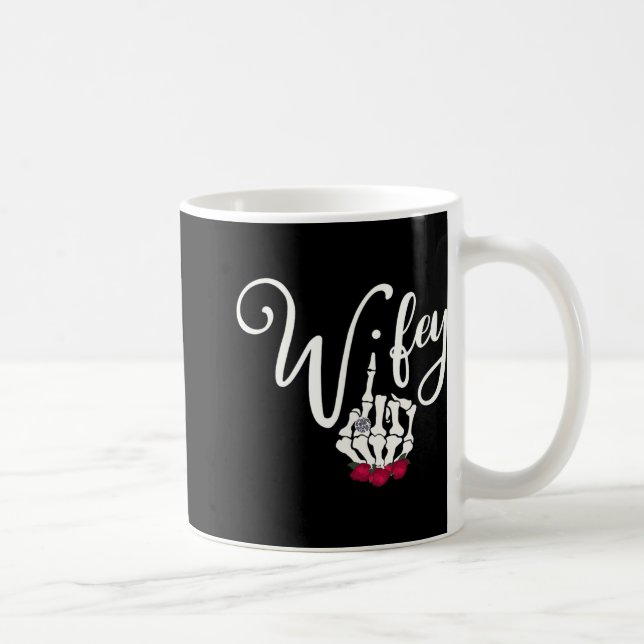 Mug Jeune mariée gothique de lune de miel Mariage goth (Droite)