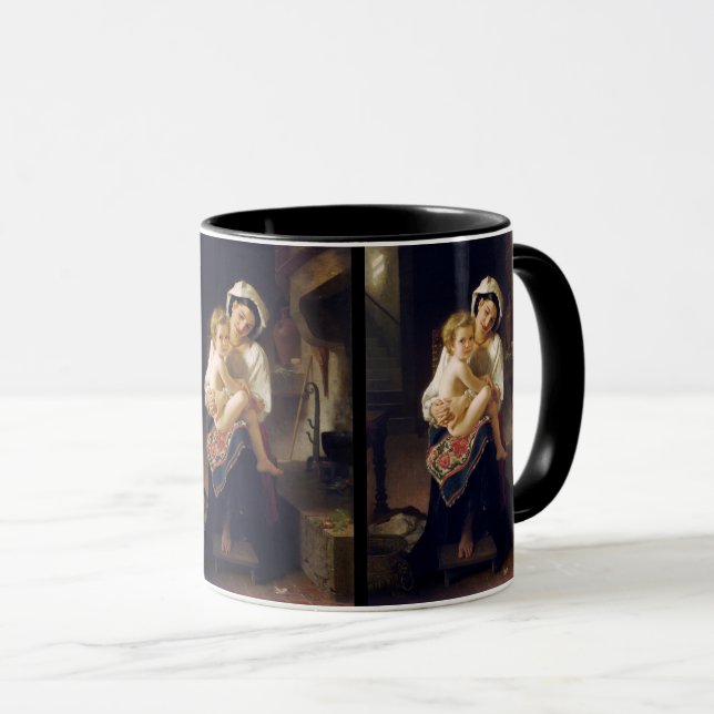 Mug Jeune Mère Regardant Son Enfant (Devant droit)