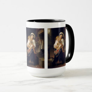 Mug Jeune Mère Regardant Son Enfant