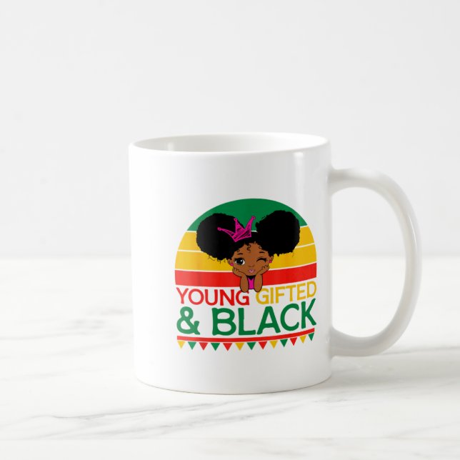 Mug Jeune Noir Doué Dashiki Fierté Africaine Histoire  (Droite)