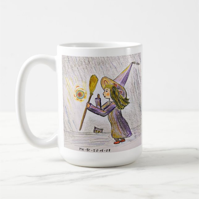 Mug Jeune sorcière sur un voyage (Gauche)