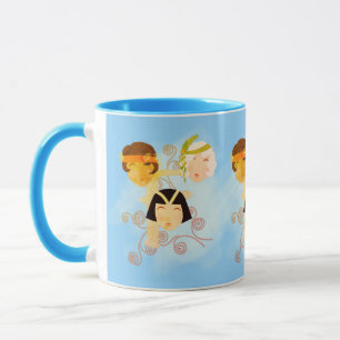 Mug Jeunes femmes aux cheveux à la garçonne des années