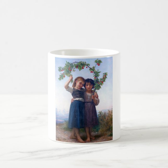 Mug Jeunes filles au rameau de cerisier, Bouguereau (Centre)