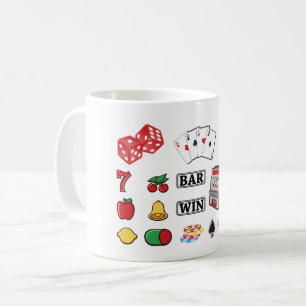 Mug Jeux de casino d'éléments de jeu