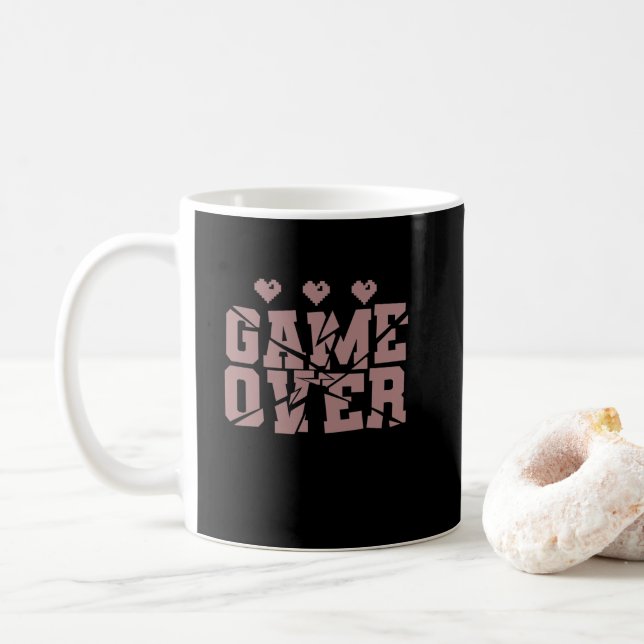 Mug Jeux de game over gaming PC (Avec donut)