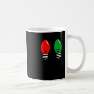 Mug Jeux de mots drôles de lumières de Noël fonctionna