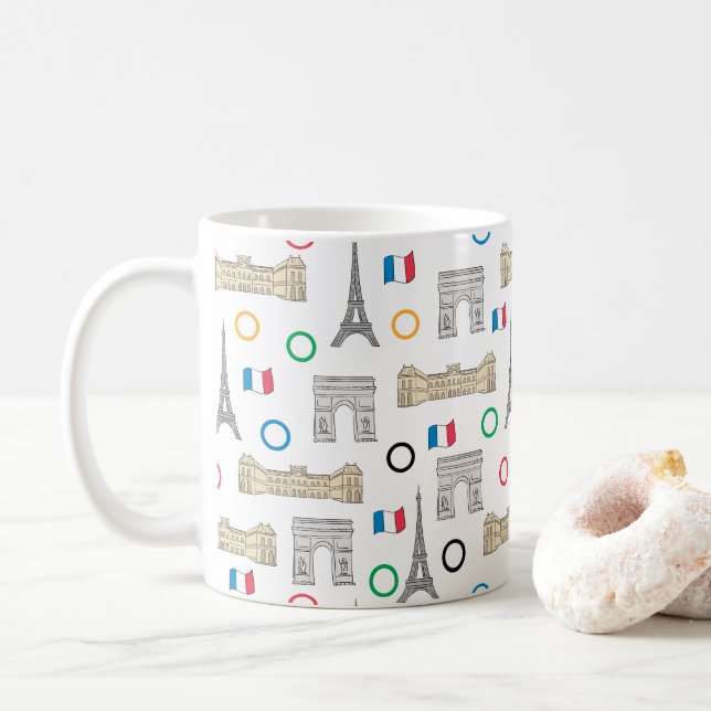 Mug Jeux d'été 2024 à Paris (Avec donut)
