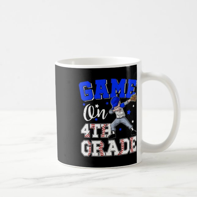 Mug Jeux pour garçon de 4e année Dabbing Premier jour  (Droite)