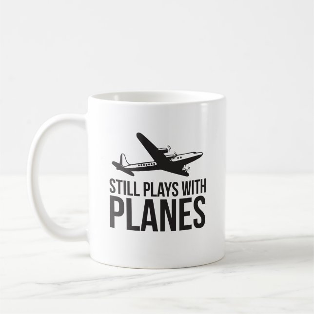 Mug Jeux toujours avec des avions - ingénierie (Gauche)