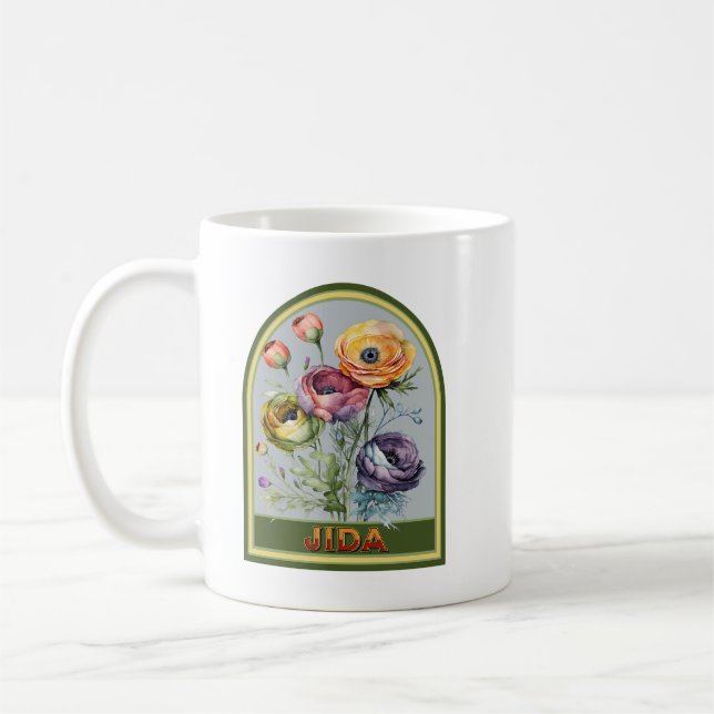 Mug Jida Vintage Floral Grand-mère (Gauche)