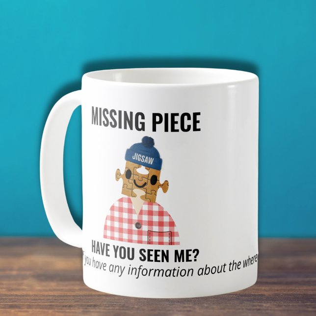 Mug Jigsaw Puzzle pièce manquante personne plaisir et  (Créateur téléchargé)