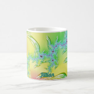 Mug JILLIAN ~ Design fractal original ~ Pastel Icicles
