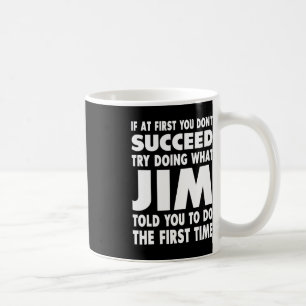 Mug Jim Nom Personnalisé Anniversaire Amusant Noël Pla