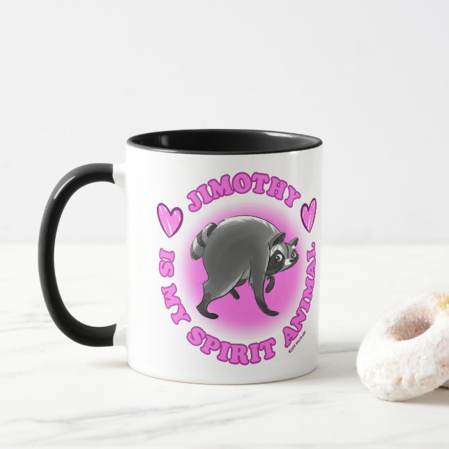 MUG JIMOTHY EST MON ANIMAL SPIRITUEL (Avec donut)