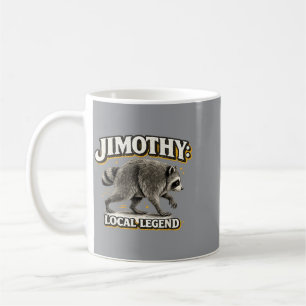 Mug Jimothy Légende Locale Drôle de Raton Laveur Mème