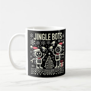 Mug Jingle Bots Festive Robots de vacances avec chapea
