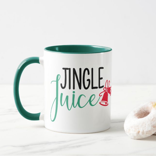 Mug Jingle | Funny Noël Humour de boisson (Avec donut)