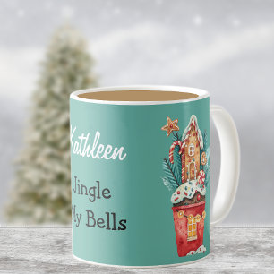 Mug Jingle My Bells Magical House Illustration 11oz