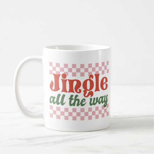 Mug Jingle Tout Le Chemin Retro Noël Super (Gauche)