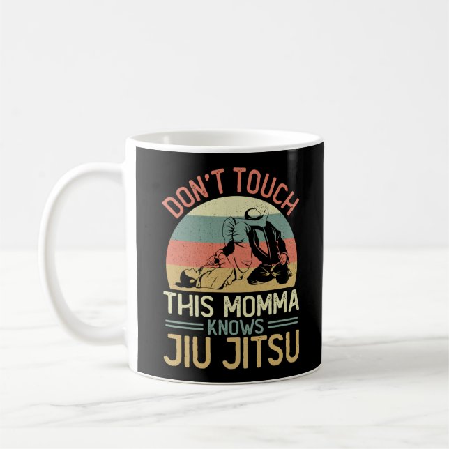 Mug Jiu Jitsu Bjj Ne touche pas cette maman connaît Ji (Gauche)