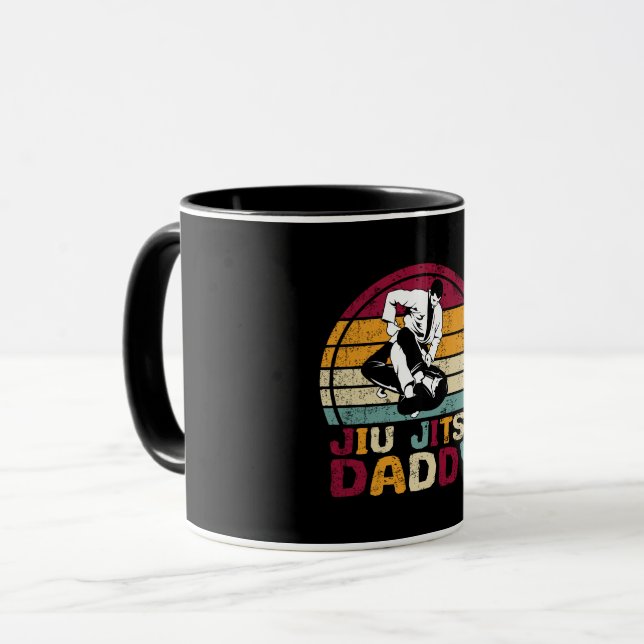 Mug Jiu Jitsu Daddy Papa Martial Arts (Devant gauche)