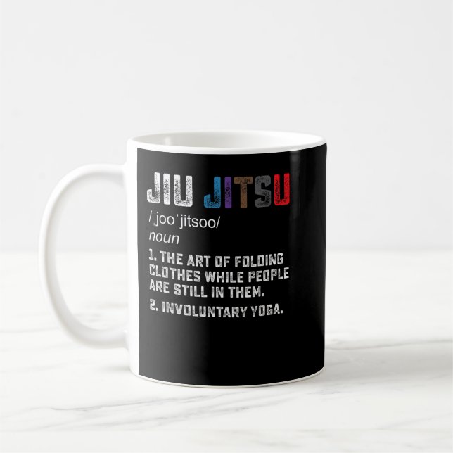 Mug Jiu jitsu Funny definition BJJ or MMA grappler (Gauche)