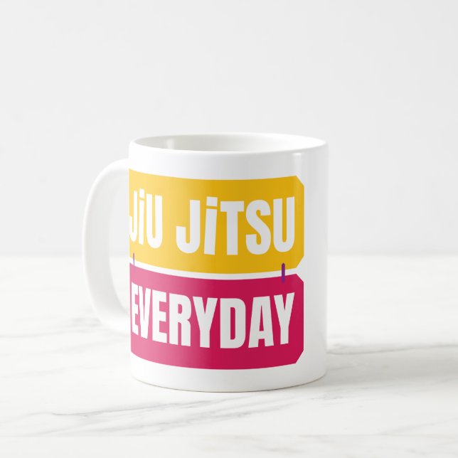 Mug Jiu Jitsu tous les jours (Devant gauche)
