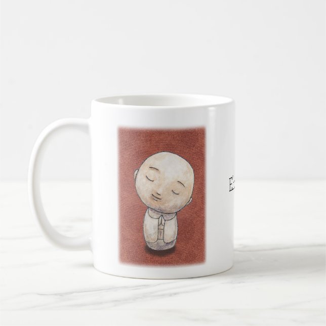 Mug Jizo Art Kindness Compassion Méditation personnali (Gauche)