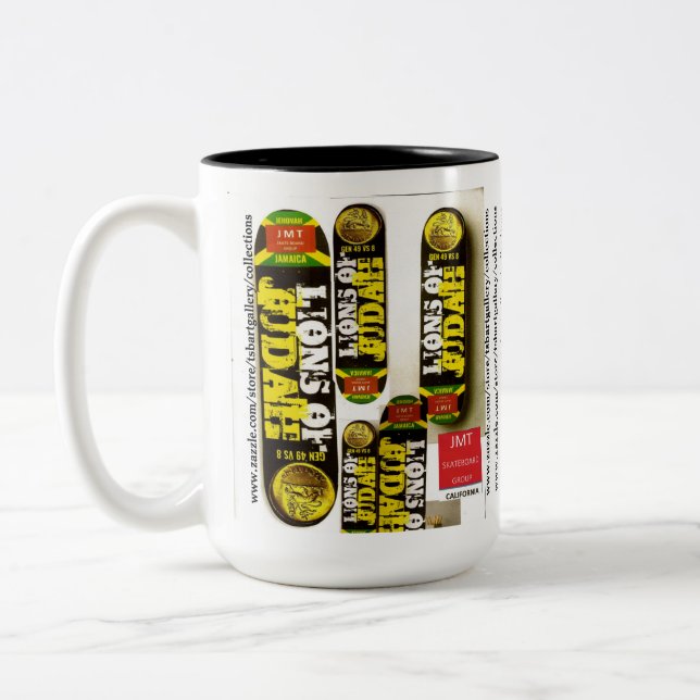 Mug JMT bicolore, 45 cl (Gauche)