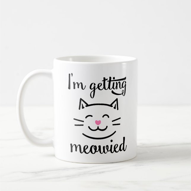 Mug J'obtiens le fiançailles de Meowied (Gauche)