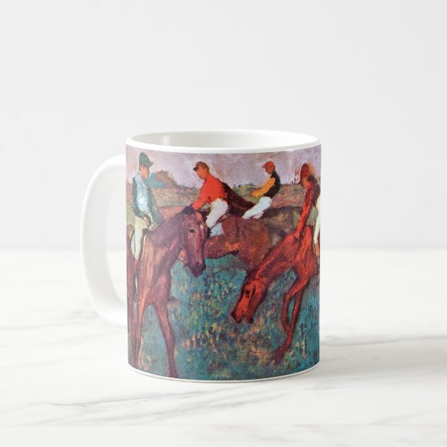 Mug Jockey et cheval, Edgar Degas (Devant gauche)