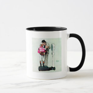 Mug Jockey pesant dedans par Norman Rockwell