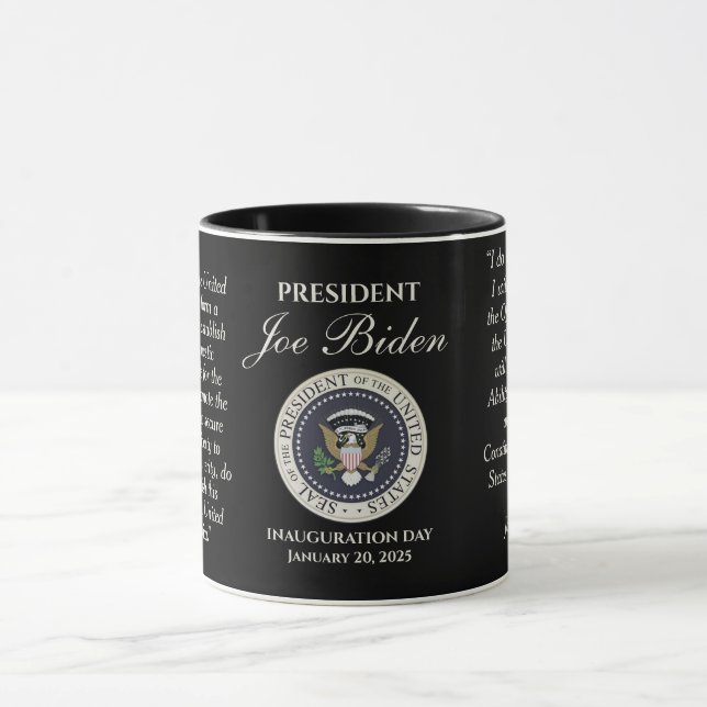 Mug Joe Biden Jour d'investiture 20 janvier 2025 (Centre)