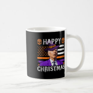 Mug Joe Biden Joyeux Halloween Joyeux Noël NOUS Drapea