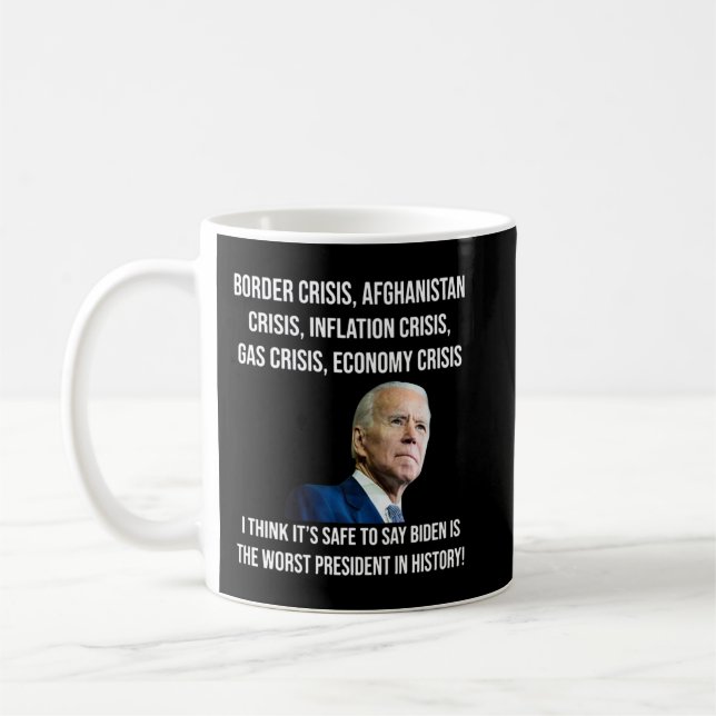Mug Joe Biden Le Pire Président De L'Histoire Nous Ant (Gauche)