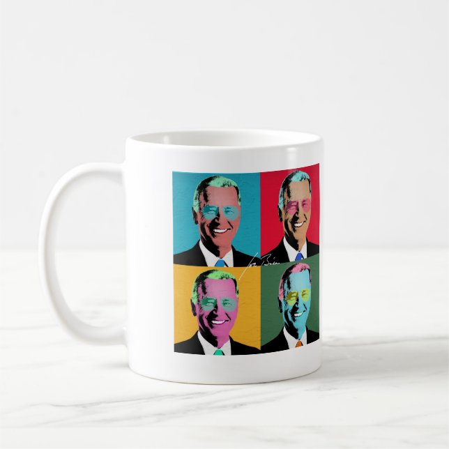 Mug JOE BIDEN Pop Art Aviateurs (Gauche)