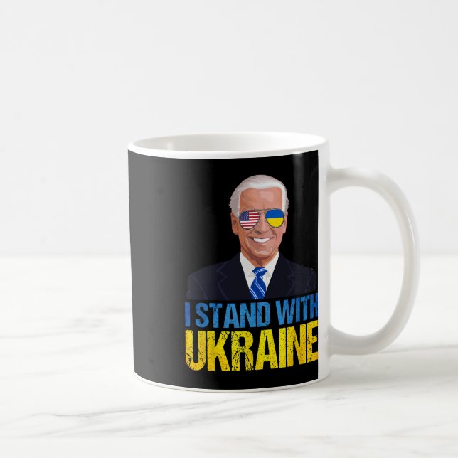 Mug Joe Biden Stand With Ukraine - American Support Uk (Droite)