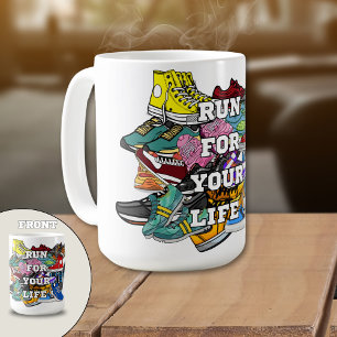 Mug Jogger du coureur d'art pop gras