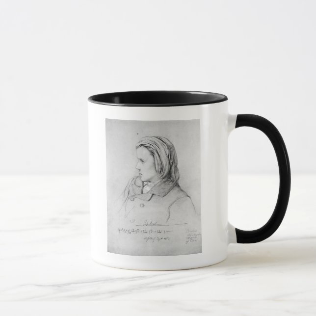 Mug Johannes Brahms a vieilli vingt, 1853 (Droite)