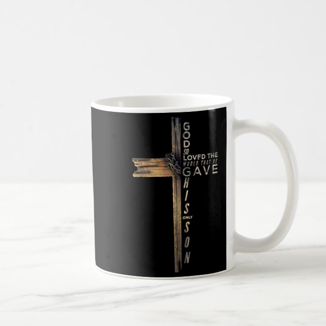 Mug John 3_16 Bible de la Croix chrétienne (Droite)