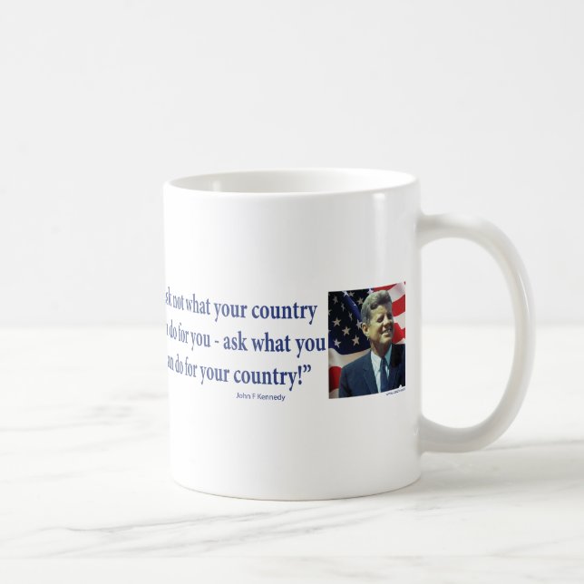 Mug John F Kennedy - Demandez ce qui ne va pas dans vo (Droite)