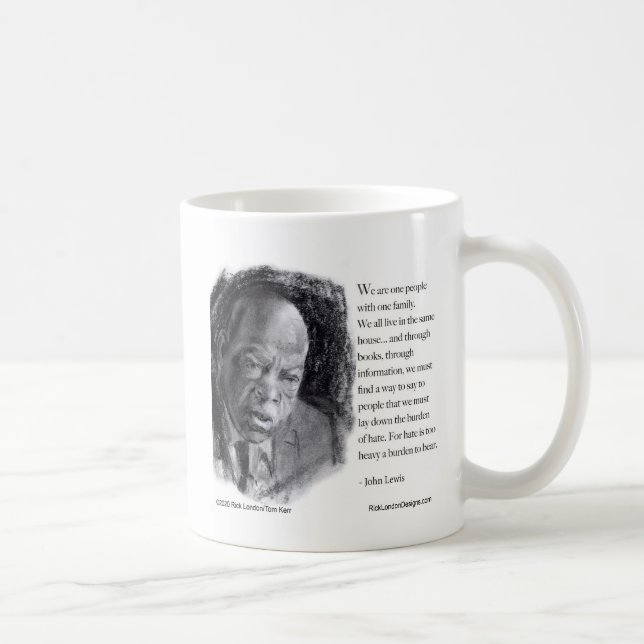 Mug John Lewis & Citation Portrait Beau  (Droite)