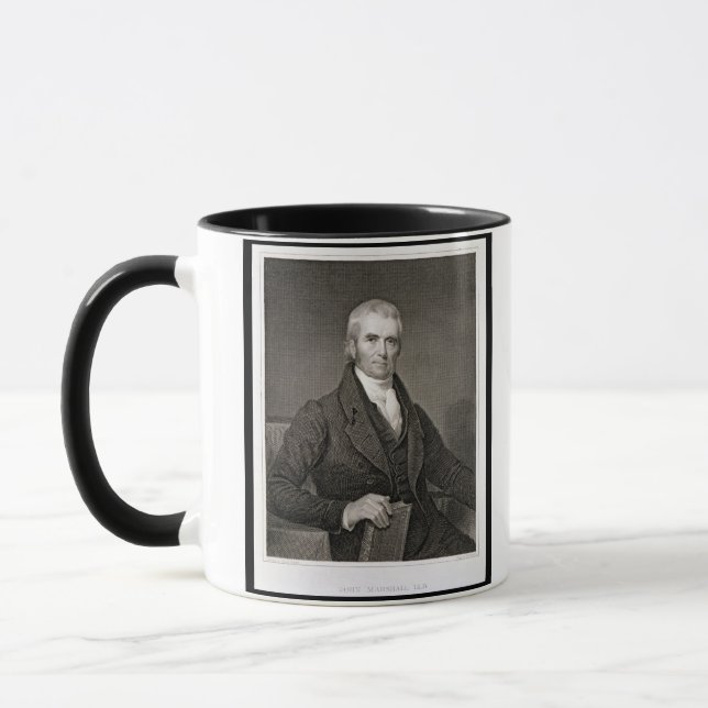 Mug John Marshall (1755-1835), gravé par brun de (Gauche)