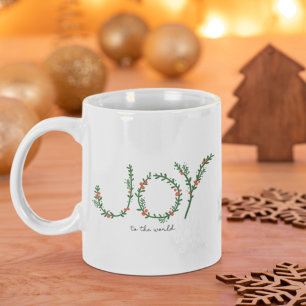 Mug Joie au monde de Noël Green Wreath & Berries