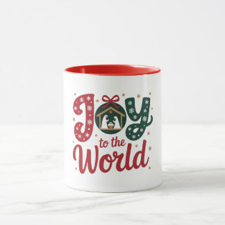 Mug Joie au Monde Étoile de Noël Chrétienne