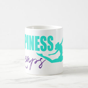 Mug Joie bondit cœur bondissant fille aqua violet