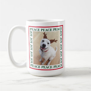Mug Joie de Chien de Paix Joie Blancs Cute Reindeer Ph