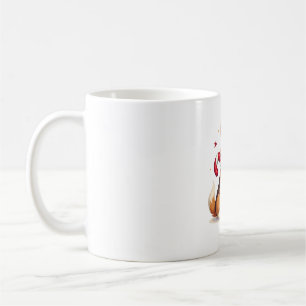 Mug Joie de Corgi Candy Cane